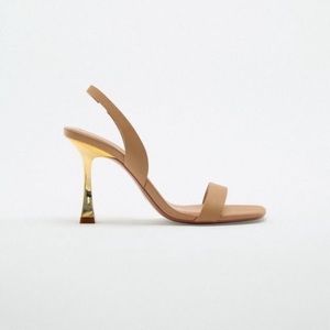 Zara tan heels